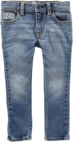 img 2 attached to Little Skinny Jeans Indigo Bright Boys' Clothing