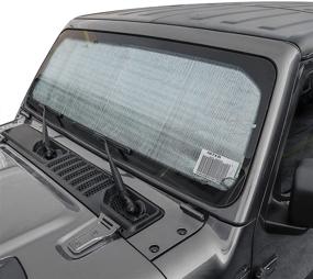 img 3 attached to Voodonala Windshield Sunshade Window Sun Shade for Jeep Wrangler JL JLU 2018-2021, Gladiator JT 2020-2021 – Foldable Sun Visor