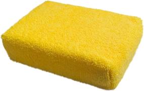 img 2 attached to 🧽 Polyte Microfiber Detailing Wax Applicator Foam Sponge - Yellow, 8 Pack, Size: 6x4x1.5" - Improved SEO-friendly product title