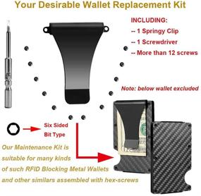 img 3 attached to 🔧 Easy-to-Use Wallet Repair Tool Kit for Men's Accessories: Replacement Screws and Screwdriver