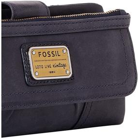 img 2 attached to Fossil Women Leather Emory Wallet