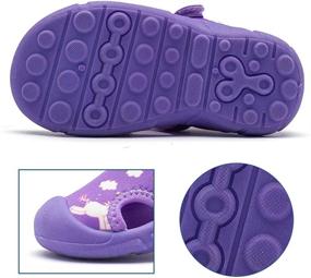 img 1 attached to HOBIBEAR Water Shoes for Boys and Girls - Quick-Dry Closed-Toe Aquatic Sport Sandals (Toddler/Little Kid)