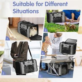 img 3 attached to Rabbitgoo Carriers Approved Soft Sided Collapsible