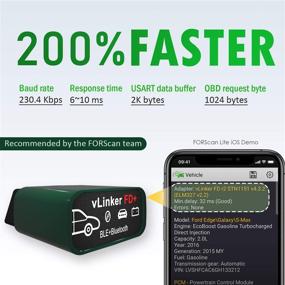 img 3 attached to 🔧 Улучшите свой диагностический рабочий процесс с помощью адаптера VGate vLinker FD Plus OBD2 Bluetooth BLE сканера для FORScan - совместимый с iPhone, Android и Windows
