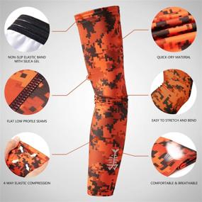 img 2 attached to 👕 BASSDASH Arm Sleeves with UPF 50+ UV Protection for Fishing, Kayaking, Hiking, and Cycling