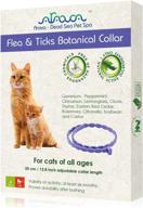 🐱 arava flea & tick prevention collar for cats & kittens - 14'' length, 11 natural active ingredients - safe for babies & pets - enhanced pests repellent - 6 months protection+ logo