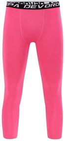 img 3 attached to Devoropa Leggings: High-Performance Compression Sports Basketball Boys' Clothing for Active Athletes