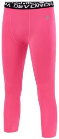 img 4 attached to Devoropa Leggings: High-Performance Compression Sports Basketball Boys' Clothing for Active Athletes