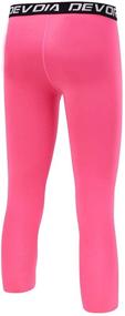 img 2 attached to Devoropa Leggings: High-Performance Compression Sports Basketball Boys' Clothing for Active Athletes