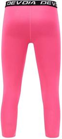 img 1 attached to Devoropa Leggings: High-Performance Compression Sports Basketball Boys' Clothing for Active Athletes