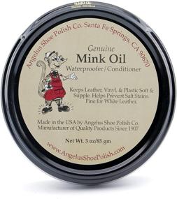 img 2 attached to Enhance Durability and Softness with Angelus Mink Oil Paste: Leather Waterproof & Conditioner for 3oz. Boots, Shoes, and Jackets