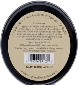 img 1 attached to Enhance Durability and Softness with Angelus Mink Oil Paste: Leather Waterproof & Conditioner for 3oz. Boots, Shoes, and Jackets