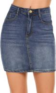 👗 stretch denim skirt for women - shine women's clothing logo