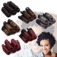 🌀 волнистые волосы benehair toni curl crochet: 10-дюймовые вьющиеся волосы saniya curly crochet для черных женщин - спиральные завитки, синтетические кудри jumpy wand curl, ямайские веселые заплетенные волосы, 5 пакетов, черный на серебристо-сером. логотип