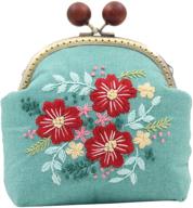 embroidery wallet handbag beginner needlework logo
