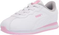👟 puma turin sneaker white toddler boys' shoes: stylish and comfy sneakers! logo