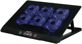 img 4 attached to 🖥️ XtremPro 11150 Laptop Cooling Pad, 13.38 x 11.33 x 1.1 inch / 340 x 288 x 28 mm, Black