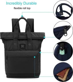 img 3 attached to BASICPOWER Backpack Compartment Water Resistance Lightweight