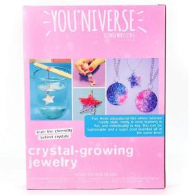 img 3 attached to 💎 YOUniverse Crystal Growing Jewelry Kit by Horizon Group USA - DIY Crystal Growing on 6 Pieces of Jewelry, Includes Bezels, Dyes, Elastic, Crystal Growing Powder & More