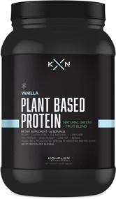 img 4 attached to KompleX Nutrition Plant Based Protein Powder - Vanilla Flavored, Natural Vegan Supplement with 🌱 25 Servings, Zero Sugar, Low Fat, Non GMO, Made from 29 Natural Greens & Fruits