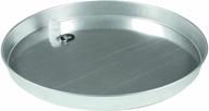 camco 20841 22-inch id aluminum water heater drain pan with pvc fitting - non-punched logo