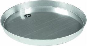 img 1 attached to Camco 20841 22-inch ID Aluminum Water Heater Drain Pan with PVC Fitting - Non-Punched