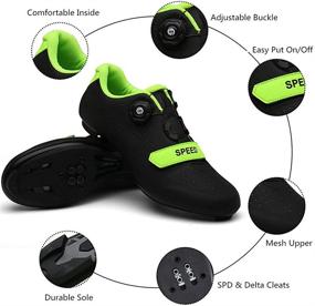 img 3 attached to Cycling Peloton Bicycle Compatible Cleats Men's Shoes in Athletic