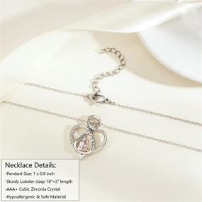 img 1 attached to 👵 Jeka Grandma/Mom Necklace: Heart Pendant for Mothers Day, Birthday, and Christmas Gifts