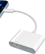 📲 адаптер lightning to hdmi от apple с сертификацией mfi: конвертер видео и звука с синхронизацией экрана и портом зарядки для iphone/ipad на hdtv, проектор, монитор логотип