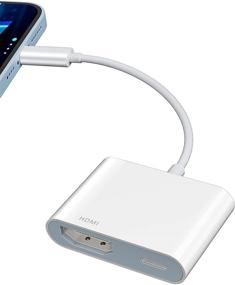 img 4 attached to 📲 Адаптер Lightning to HDMI от Apple с сертификацией MFi: конвертер видео и звука с синхронизацией экрана и портом зарядки для iPhone/iPad на HDTV, проектор, монитор