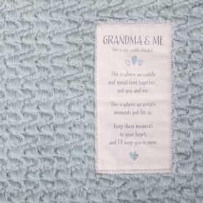 img 2 attached to 👵 DEMDACO Grandma and Me Soft Sage Toddler Cuddle Blanket - Extra Comfort, Polyester Fabric - 60 x 50 inches