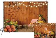 🍂 captivating ltlyh 5x3ft fall thanksgiving backdrop - rustic wooden floor barn, golden pumpkin harvest photography - perfect halloween seamless studio prop 114 logo