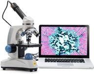 🔬 swift microscope sw150: compound student microscope with dual illumination, 40x-1000x, monocular head, coarse & fine focusing, cordless-capable – includes eyepiece camera and software windows & mac compatible logo