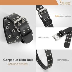 img 2 attached to 👔 JASGOOD Detachable Leather Boys' Accessories with Double Grommet