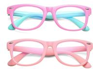 👓 essential eye protection for kids: azorb kids blue light blocking glasses – unbreakable frame for boys & girls – 2 pack in vibrant pink styles logo