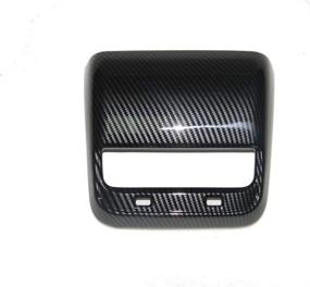 img 3 attached to Enhance Your Tesla Model 3: Justautotrim Carbon Fiber Style Interior Exterior Trims with Rear Seat AC Vent Accessory