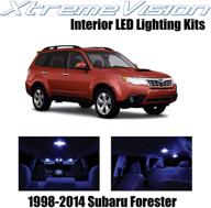 🔵 upgrade your subaru forester's interior with xtremevision led kit (6 pieces) - blue + installation tool included logo