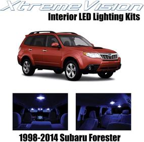 img 4 attached to 🔵 Повысьте уровень внутреннего освещения вашего Subaru Forester с комплектом светодиодной подсветки Xtremevision (6 модулей) - синий + в комплекте инструмент для установки