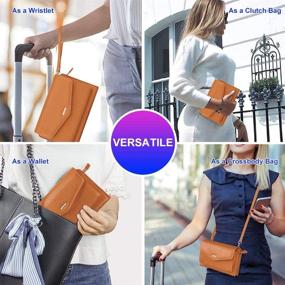 img 3 attached to Stylish Nuoku Wristlet Clutch Wallet: 👛 The Perfect Crossbody Women's Handbag and Wallet Combo