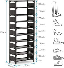 img 1 attached to Stackable Storage Organizer Vertical Entryway