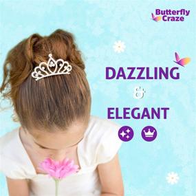 img 1 attached to 👑 12-Piece Princess Crown Comb Mini Tiara Hair Clips: Ideal Party Favor for Princess-Themed Celebrations