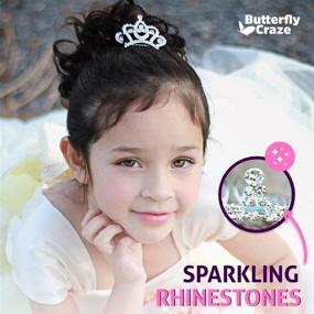 img 2 attached to 👑 12-Piece Princess Crown Comb Mini Tiara Hair Clips: Ideal Party Favor for Princess-Themed Celebrations