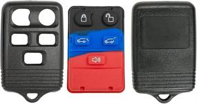 img 4 attached to 🔒 Enhanced FCC ID Protection: Keyless2Go Key Fob Shell Case for Select Ford & Lincoln Vehicles - Ultimate Shell Case Defense