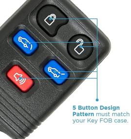 img 3 attached to 🔒 Enhanced FCC ID Protection: Keyless2Go Key Fob Shell Case for Select Ford & Lincoln Vehicles - Ultimate Shell Case Defense