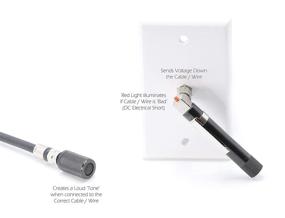 img 1 attached to 🔌 POCKET TONER: Coaxial Pocket Continuity Tester Bundle for Testing and Labeling Coaxial Lines