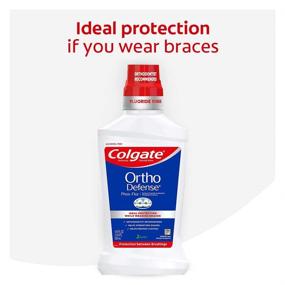 img 3 attached to 🦷 Protective Colgate Ortho Defense Phos Flur Anti Cavity Fluoride Rinse - Mint Flavor, 16.9 Oz