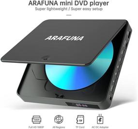 img 2 attached to 📀 Home HDMI DVD Player All Region Free 1080P Compact Mini DVD CD/Disc Smart Player AV Output with USB Input, Remote Control, AV Cable Included - ARAFUNA