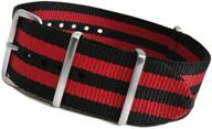 ⌚️ square women's watches with black ballistic nylon stripes logo