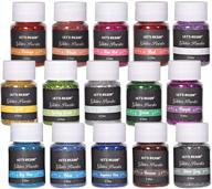 let's resin 15 colors holographic glitter: vibrant fine glitter powder for epoxy, slime, tumblers, nail art logo