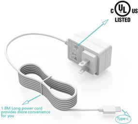 img 2 attached to 🔌 UL Listed USB-C Power Supply Adapter Cord Replacement - 5.9Ft Long Charger for Raspberry Pi 4